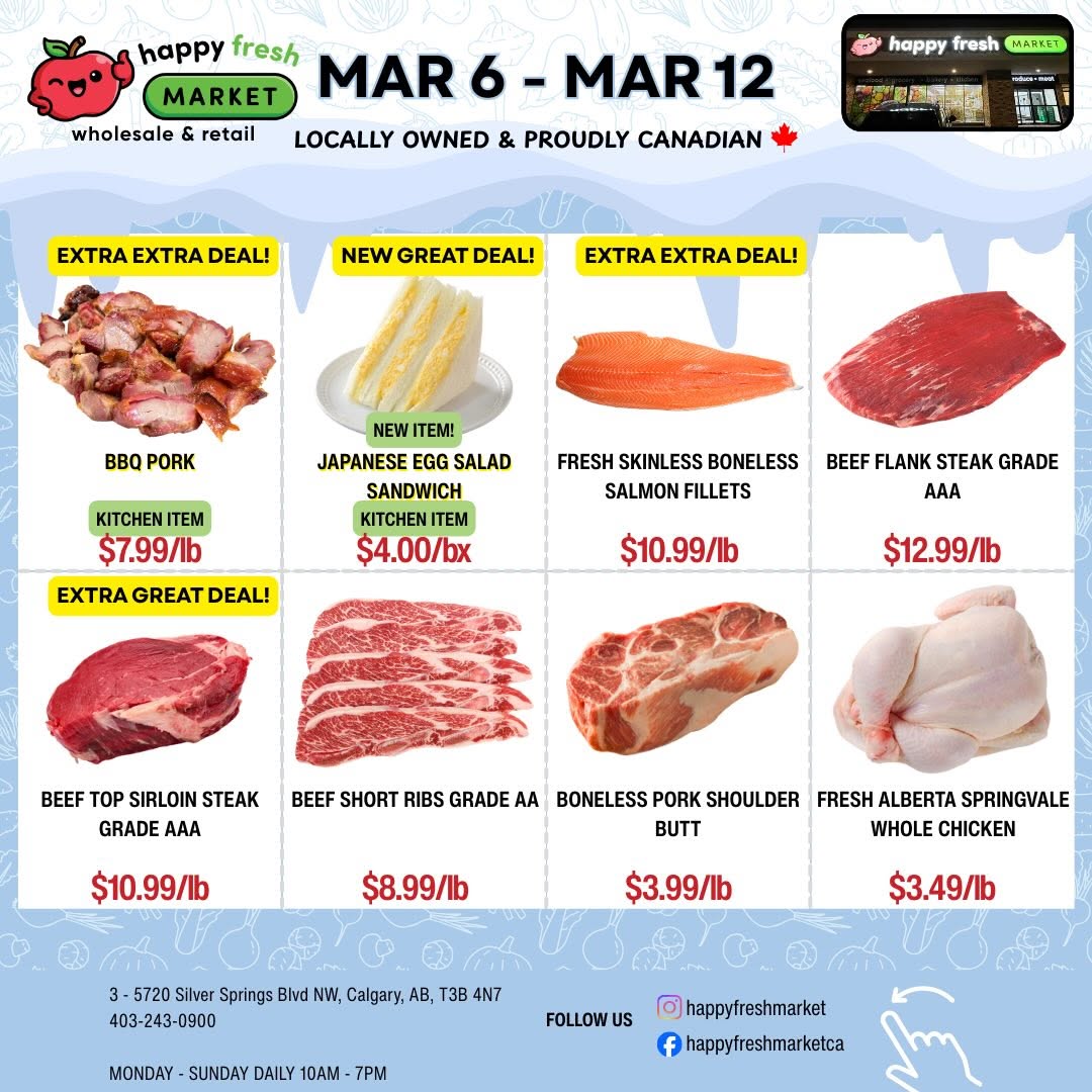 Weekly deals flyer, March 6 to 12
